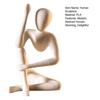 Abstract Human Sculpture 3D Printed Modern Test Tube Vase Holder for Fresh Dried Flowers Minimalist Desktop Figurine for Home Shelf Desk Living Room