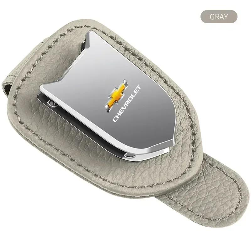 Car Sunglasses Holder Glasses Ticket Card Storage Clip For Chevrolet Spark Captiva Cruze Malibu Equinox Trax Camaro Blazer