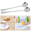 2Pcs Dessert Grade Spoons Food Rust-proof Stainless Steel Milk Coffee Dessert Honey Soup