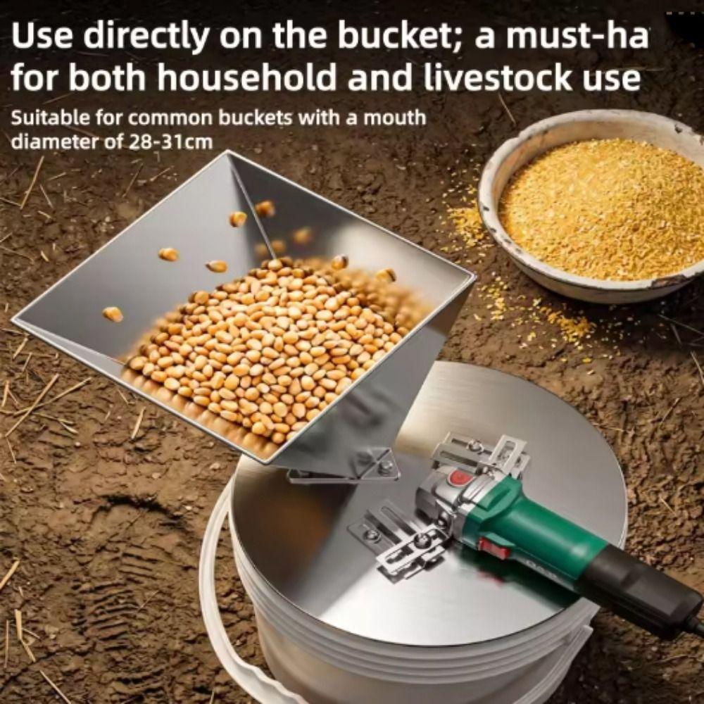 Stainless Steel Feed Grinder Modified Base Grain Grinder Grinder Base Corn Grinder  Household Use