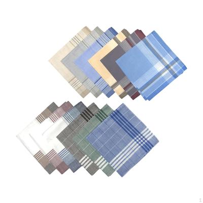 Männer Taschentücher 40cm Bandanas Wischen Die Schweiß Handtücher Plaid Casual Tasche Platz für