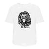 'Be Brave with Lion' T Shirt 100 Cotton S XXL TA045737 Vintage Washed Casual Streetwear Stretched Homme Versatile Soft