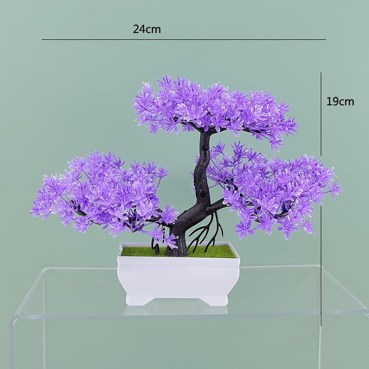 Plumosus Apargus Baker Plastic Faux Bonsai For Indoor Decoration Tabletop