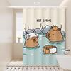 LIEI Capybara Cartoon Shower Curtain