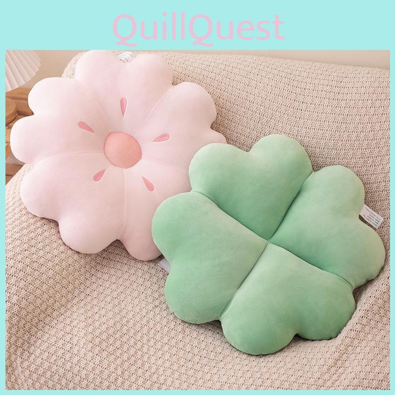 Toy Floral Plush Cushion Pillow With Embroidery Plush Sofa Bed Decor Doll Gift