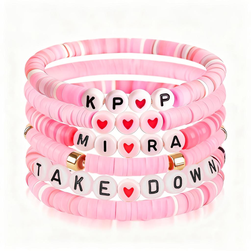 K-Pop-Themenarmbänder für Fans, Perfekt als Freundschaftsgeschenke für Freundinnen, Schwestern, Töchter, Enkelinnen, Nichten und Freundinnen