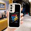 Phone Case for Samsung Galaxy A17 A16 A15 A14 A13 Rubik Cube Formula Spoofs Math A56 A36 A26 A55 A35 A25 A54 A34 A24 A53 A33 A23