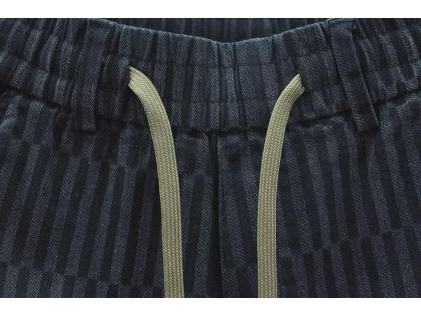 Jeans Skinny Listrado Degradê Masculino: Calças Harem Elásticas da Moda para Primavera e Outono