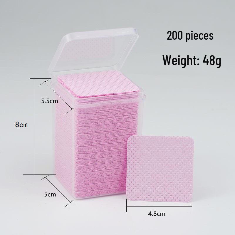 Nail & Eyelash Glue Cleaning Wipes -  Nail Polish Remover Cotton Pads