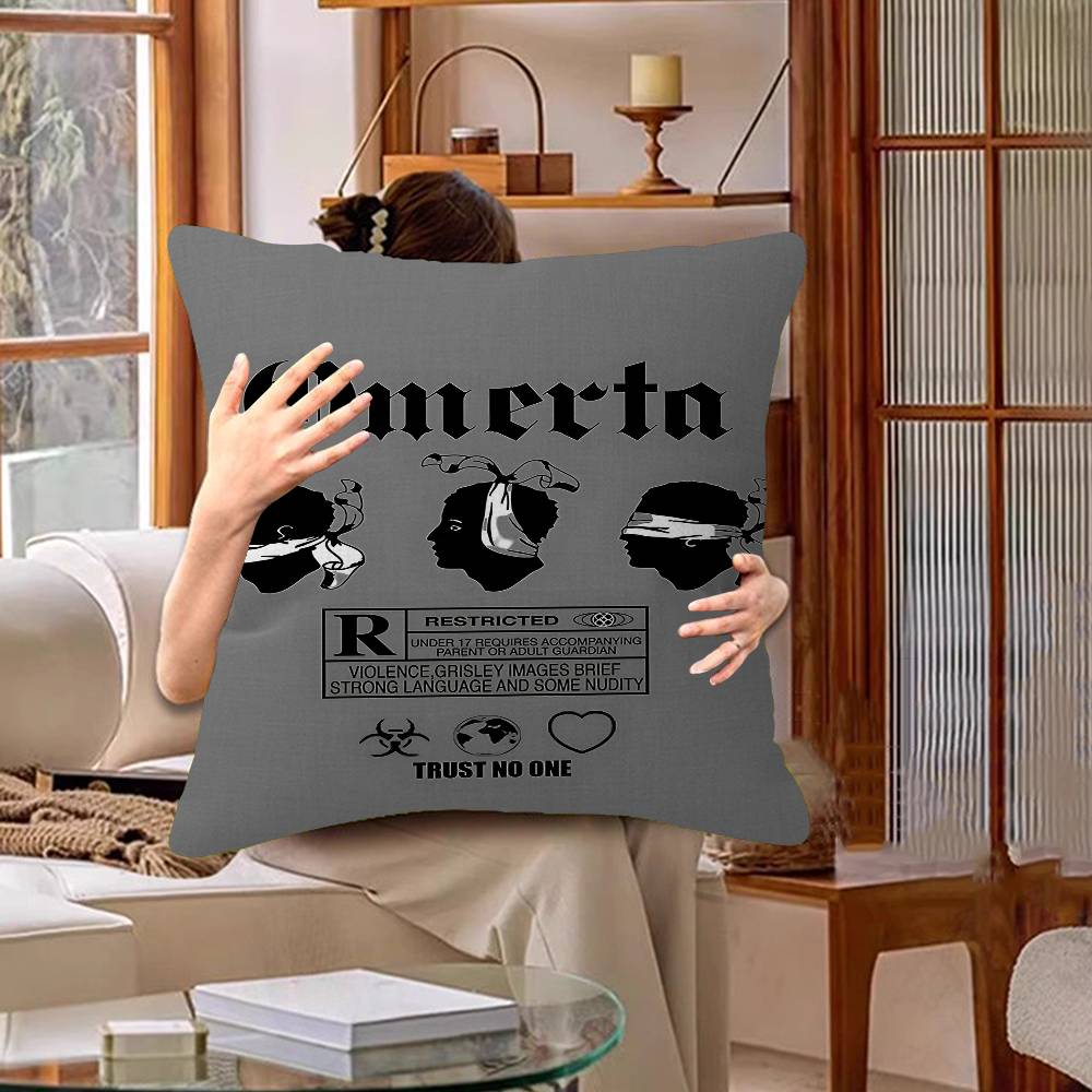 Brand Omerta Maes 47 Logo Pillow Cushion Cover Pillowcase Living Room Sofa Home Decor Customized