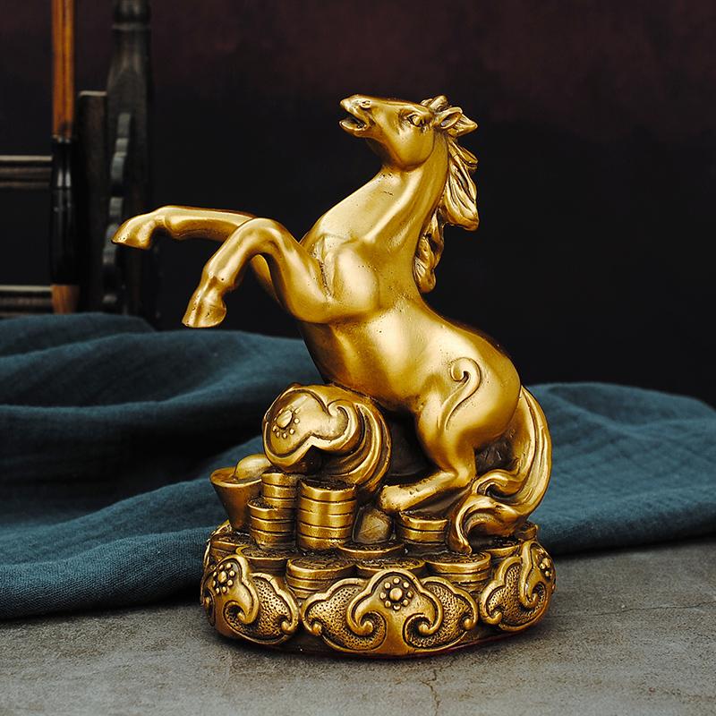 Pure Copper Zodiac Figurines Rat Ox Tiger Rabbit Dragon Snake Horse Sheep Monkey Rooster Dog Pig Animal Blessing Lucky Charms Cr