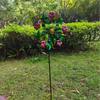 Iron Windmill Outdoor Garden Villa Metal Ground Plug Crafts Flower Insert Decoration Ornament