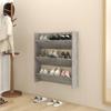 VidaXL Wall-mounted Shoe Cabinet Concrete Grey 80x18x90 Cm Chipboard