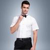 Camisa Branca de Performance Masculina com Gravata Borboleta - Manga Comprida Roupa Formal para Palco, Coro e Banquetes.