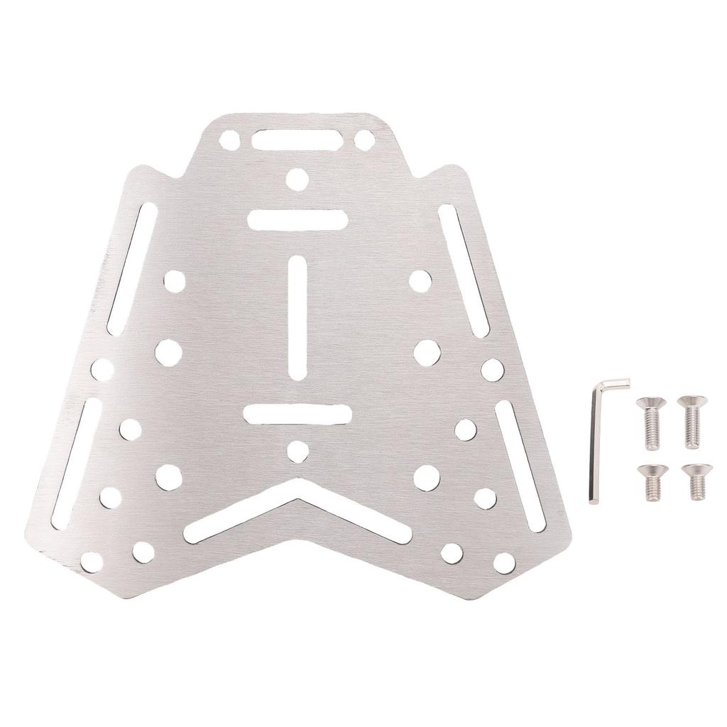 Motorcycle Rear Luggage Rack Stainless Steel Tail Storage Rack Top Box Holder Support Bracket Replacement for Zontes