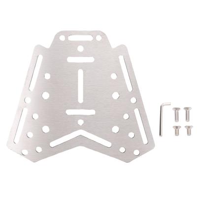 Portapacchi Posteriore Moto Acciaio Inossidabile Portapacchi Posteriore Supporto per Bauletto Superiore Sostituzione per Zontes