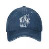 Horse Vintage Baseball Cap  New Vintage Washed Cotton Baseball Cap Parent Kids Sun Hats