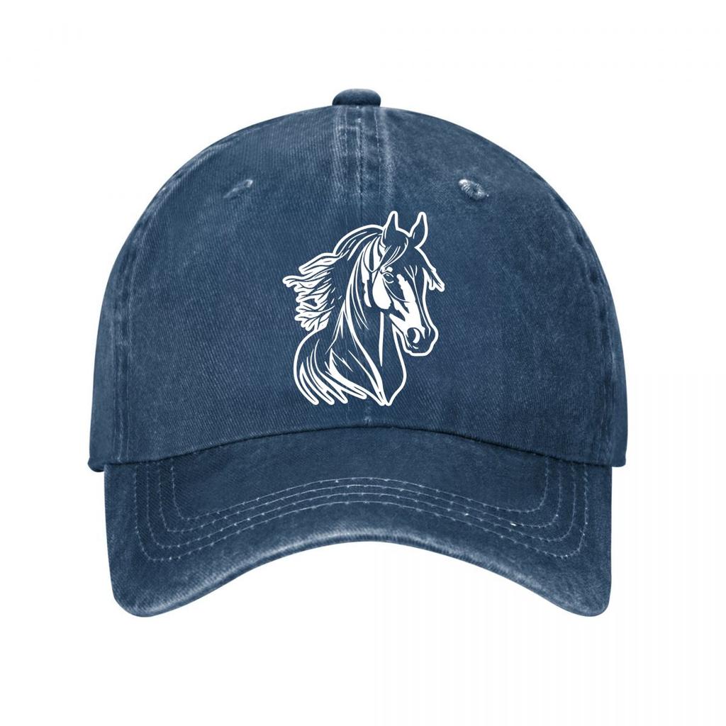 Horse Vintage Baseball Cap  New Vintage Washed Cotton Baseball Cap Parent Kids Sun Hats