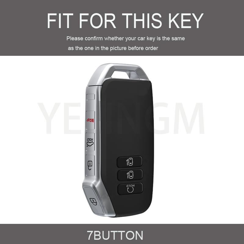 7 Button Key Tpu Car Key Case Cover For Kia 2022 Sportage 2023 Niro Hybrid 2021 Sorento MQ4 2022 EV6 GT-Line K8 V6 Smart Remote