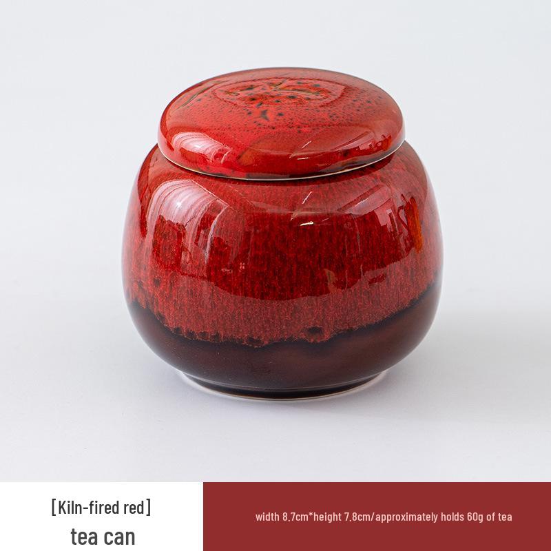 

Мини Селадоновая Трещиноватая Чайница: Герметичная керамическая банка Ru Ware для хранения чая, благовоний или лекарств 100-200ml