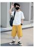 Boys' Summer Casual Korean-Style Shorts - Mid-Length Trendy Capri Pants