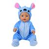 43cm Doll Clothes Cute Flamingo Outfits 13 Inch Reborn Doll Jumpsuit Birthday Gift Toys New Born Baby Dolls Accessories barbies