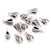 15x7mm 20pcs Antique Gold Silver Plated Clasps Pinch Bails Handmade Charms Pendant:DIY for bracelet necklace