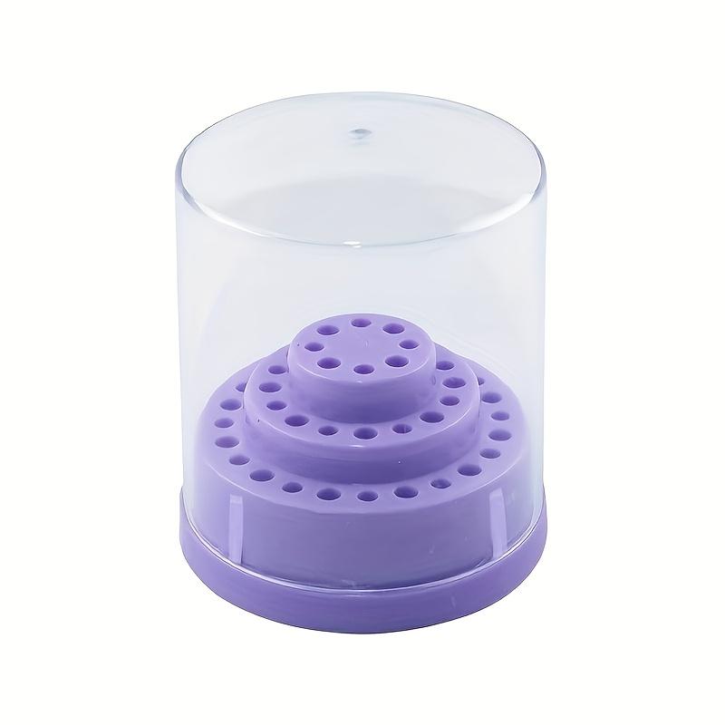 1pc Nail Drill Bit Holder XC Grit Tapered Bits Acrylic Cover Box Manicure Pedicure Nail Art No Scent Machine Accessory Tool Kit