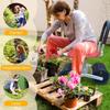 Working Seat Rolling Stool Garden Trolley Rolling Seat Adjustable Swivel 360 Rotating for Garden Greenhouse Lawns Yards