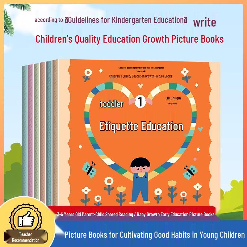Children s Etiquette and Learning Picture Books: 6-Volume Set for Ages 3-6