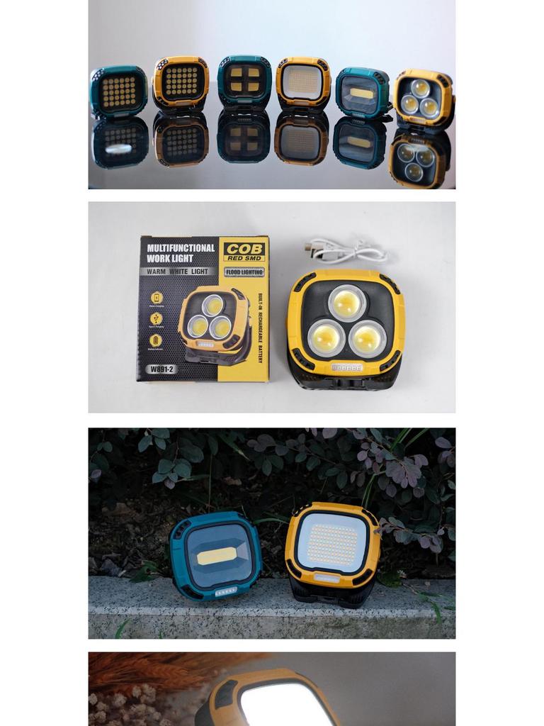 Portable LED Work Light with Strong Magnet & Hook - High Brightness, Long Battery Life, Ideal for Outdoor Emergencies