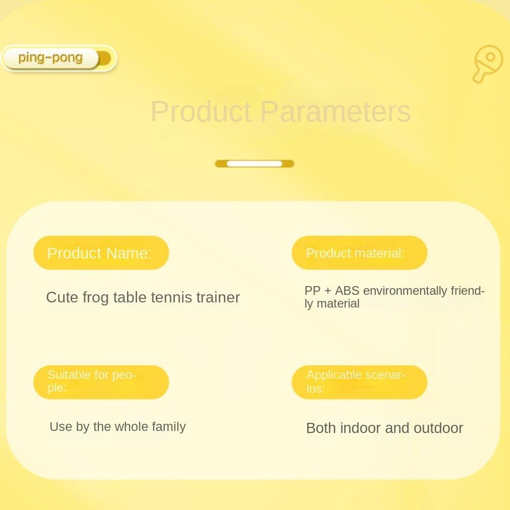 Self-Training Table Tennis Trainer Hanging Frog Sports Toy  Batting Practice