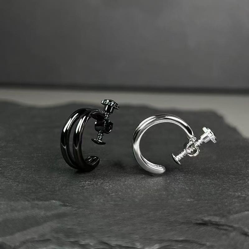 Ear Hook Male Screw Style Adjustable Tightness Ear Ring Ear Bone Clamp Without Ear Piercing Holes