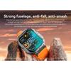 New Rugged Military Smart Watch Outdoor Sport Bracelet 1.96'' HD Display Sports Fitness AI Voice Smartwatch
