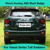 For GWM Haval H9 2024 2025 Front Grill Emblem V7/ Raptor Car Network Black Logo Body Decal Decorative Sticker Exterior Markings