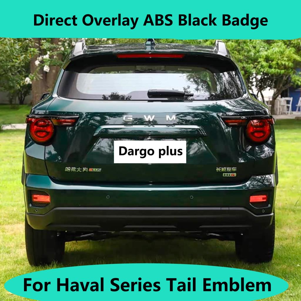 For GWM Haval H9 2024 2025 Front Grill Emblem V7/ Raptor Car Network Black Logo Body Decal Decorative Sticker Exterior Markings