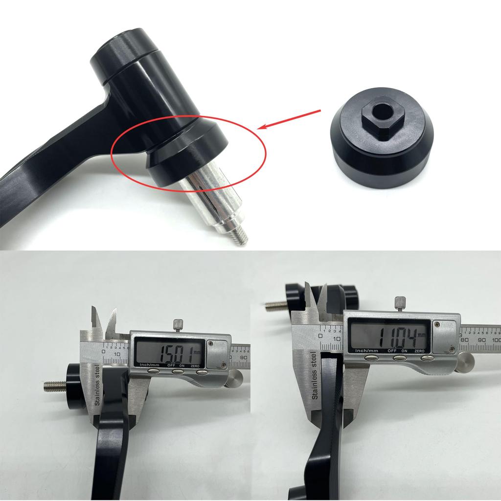 Motokano Knuckle Guards for and Aluminum with Anodized Black Guards/Grip WR250, GSX250R, GSR250, V-Strom 250, Finish,