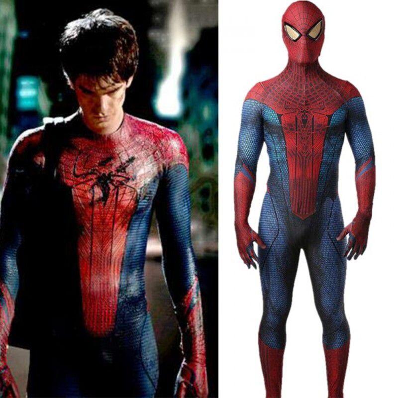 El Asombroso Traje de Spider-man Body de Spandex Azul y Rojo Para Niños y Adultos