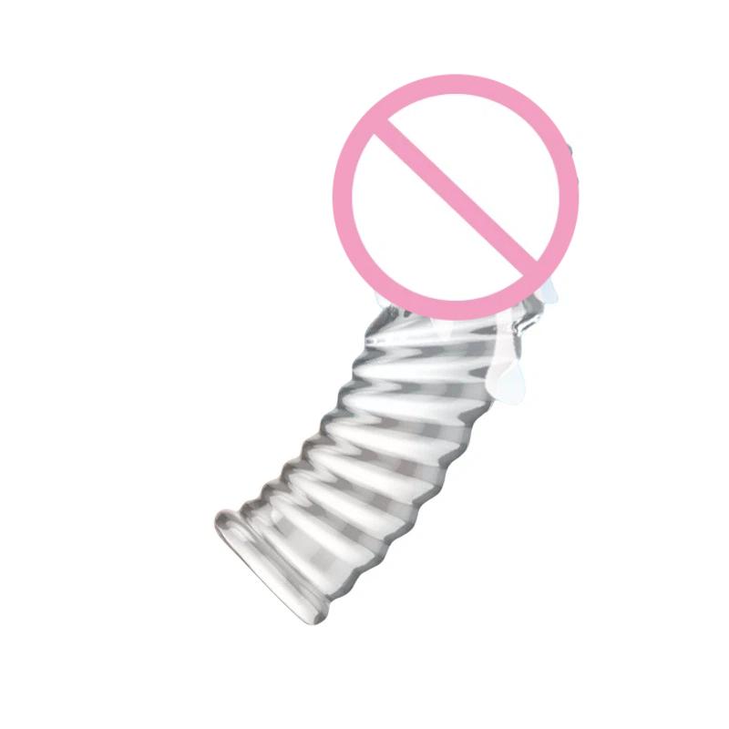 Reusable G Point Clitoris Stimulation Finger Sleeves Penis Rings Delay Sex Toys For Women Couples Games