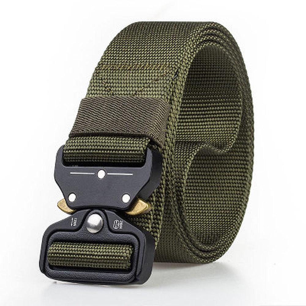 ISO TRADE Cintura Tattica Uomo militare ad alte prestazioni cintura uomo esercitazioni caccia in Nylon con fibbia in acciaio resistente adatto per trekking e viaggio