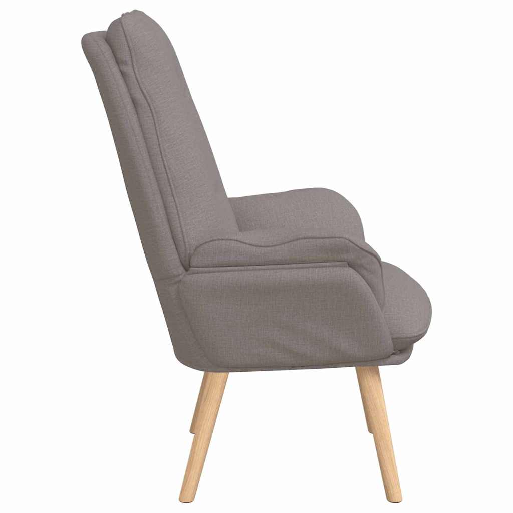 Armchair Taupe 69 x 74 x 93 cm Fabric and Plywood