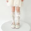 Bowknot Boot Socks Leg Warmers for Teen Girls Long Leg Cover Cute Knee Stockings Child Socks Ankle Heap Sock Breathable