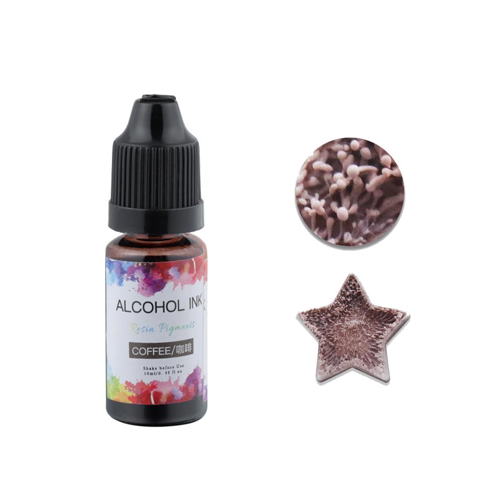 10ml Epoxy Resin Diffusion Pigment Resin Pigment Alcohol Ink Liquid Colorant Dye Diffusion Ink for Epoxy Dyeing Jewelry Making