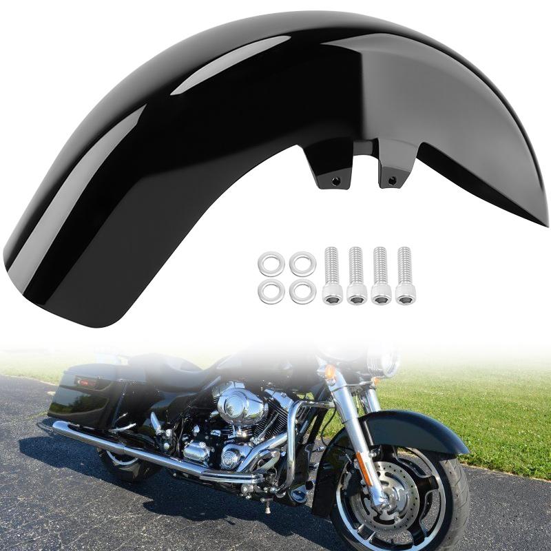 Motorcycle Front Fender For Harley Touring Road King Electra Glide 1989-2013 Mudguard Cover Protector Splash Gloss Black