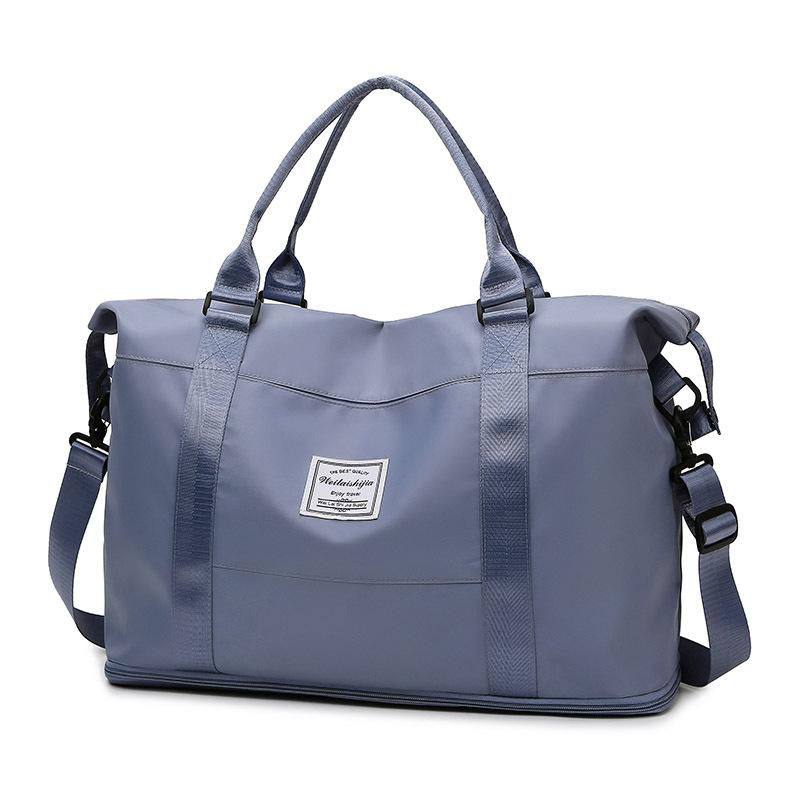 New expandable travel bag women's shoulder large capacity maternity luggage dry and wet fitness bag