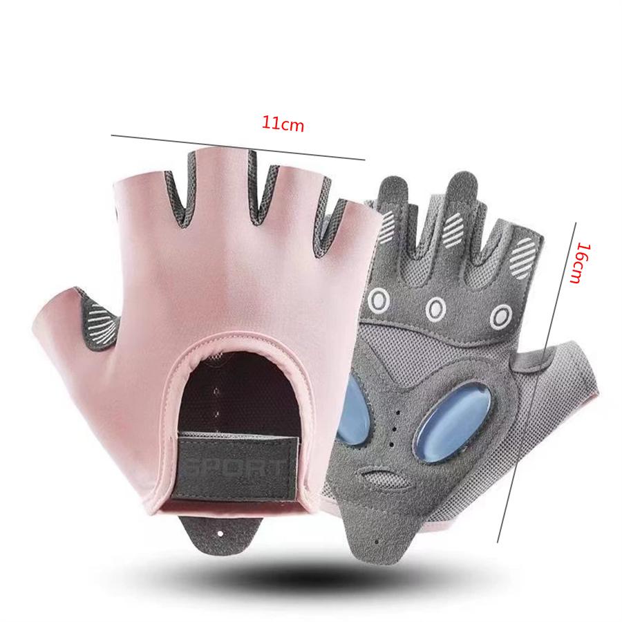 Breathable Half Finger Cycling Gloves, Anti-Slip Shockproof Gloves for Gym & Outdoor Sports