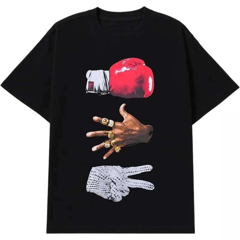 3 Legends Vintage Graphic T-Shirt 90s Basketball Boxing Pop Icon Tee 4XL