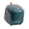 14.5x14.5x15cm Small Covered Table Paper Waste Basket  Living room tea table garbage collection