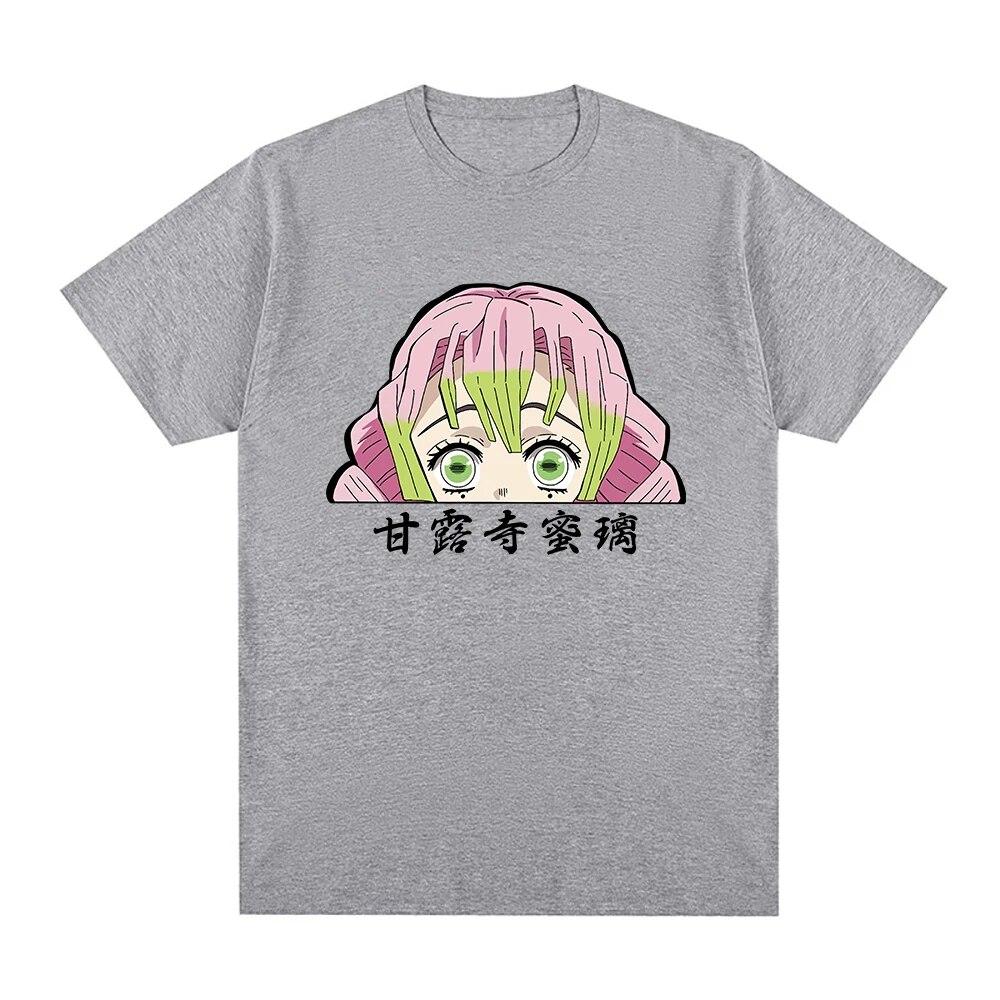 Demon Slayer Kimetsu No Yaiba Swordsmith Village T Shirt Unisex Aesthetic Graphic Mitsuri Tshirt Unisex Anime Unisexga Sand Cotton Tee