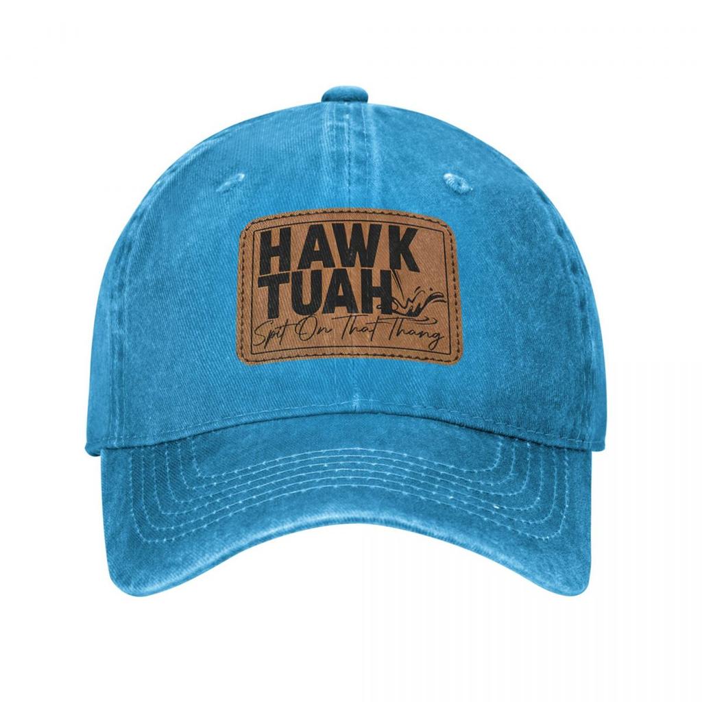 Hawk Tuah Spit On That Thang 24 Baseball Caps Retro Distressed Denim Funny Snapback Hat Unisex Women Outdoor Activities Caps Hat